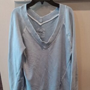 Aerie Light Blue V-Neck Sweater